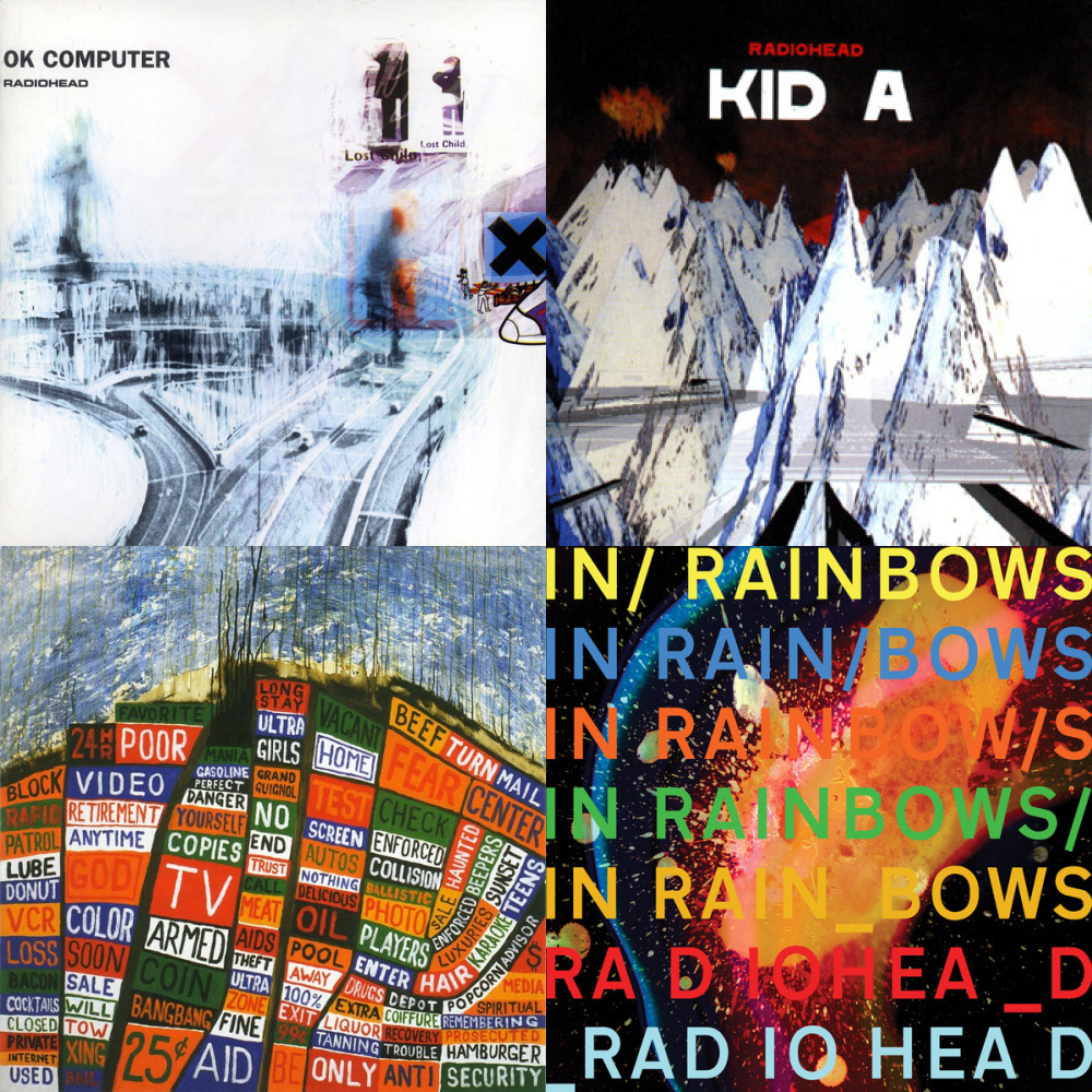 Radiohead flac. Radiohead альбомы. Radiohead обложки. Radiohead обложки альбомов. Радиохед первый альбом.